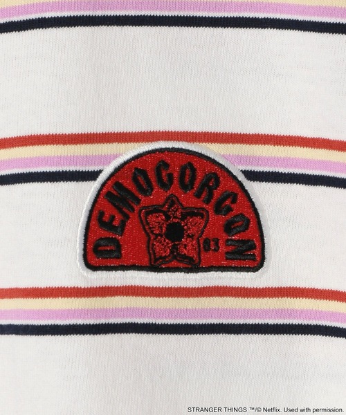 niko and...(ニコアンド)の「【STRANGER THINGS】コラボ ボーダーTシャツ(Tシャツ/カットソー・メンズ・イエロー/ブルー/オフホワイト・LARGE/MEDIUM)」の14枚目の写真