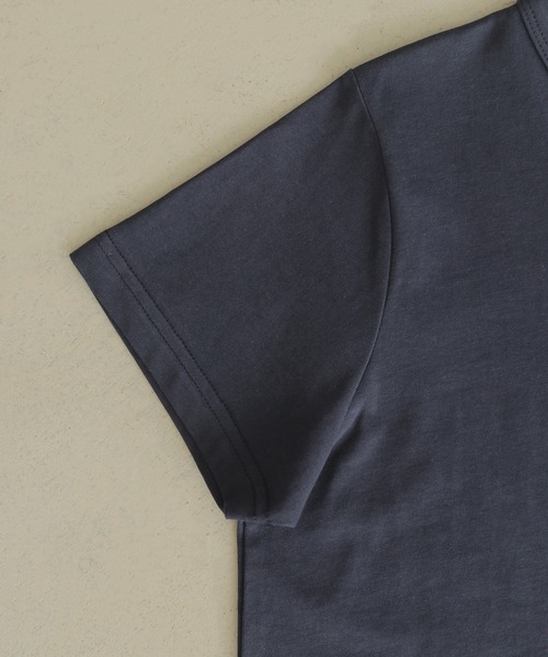 CLEIO(クレイオ)の「【CLEIO】ロゴ刺繍コットンTシャツ LOGO EMBROIDERED COTTON T-SHIRT/980-13616(Tシャツ/カットソー・レディース・ベージュ/ネイビー/アイボリー・FREE)」の22枚目の写真