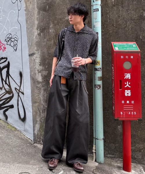 t_a ティーエー 23SS Mesh Half Sleeve ハーフスリーブメッシュTシャツ ブラック U SINSS シャツ Half sleeve mesh knit shirt / ハーフスリーブメッシュ