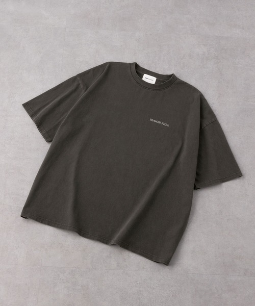 EMMA CLOTHES（エマクローズ）の「ヴィンテージライク ピグメント加工 フラワーグラフィックプリント オーバーサイズ半袖Tシャツ（Tシャツ/カットソー・レディース・ブラック系1/ブラック系/ホワイト系/ホワイト系1/ネイビー系・M/L）」の12枚目の写真