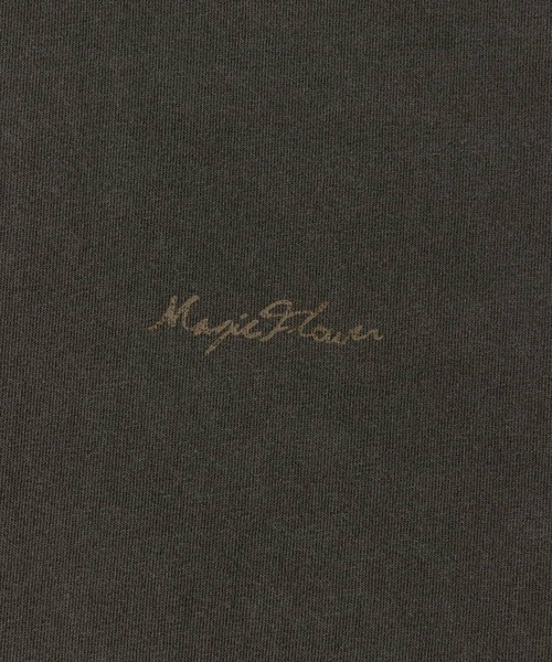 EMMA CLOTHES（エマクローズ）の「ヴィンテージライク ピグメント加工 フラワーグラフィックプリント オーバーサイズ半袖Tシャツ（Tシャツ/カットソー・レディース・ブラック系1/ブラック系/ホワイト系/ホワイト系1/ネイビー系・M/L）」の10枚目の写真