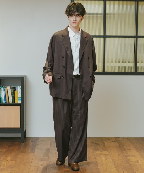 RAGEBLUE（レイジブルー）の「TRストレッチ/バギーワイドパンツ（スラックス・メンズ・ブラック/ブラウン系その他/ブラック系その他/ベージュ/ホワイト・SMALL/MEDIUM/LARGE）」の20枚目の写真