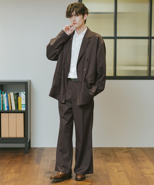 RAGEBLUE（レイジブルー）の「TRストレッチ/バギーワイドパンツ（スラックス・メンズ・ブラック/ブラウン系その他/ブラック系その他/ベージュ/ホワイト・SMALL/MEDIUM/LARGE）」の22枚目の写真