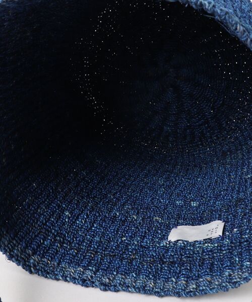 EARTH MADE（アースメイド）の「ABACA ROUND BAG（かごバッグ・レディース・ライトグレー/ナチュラル/グリーン/ブルー/イエロー/ピンク・FREE）」の9枚目の写真