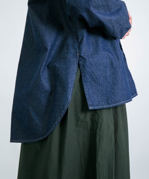 D.M.G.（ドミンゴ）の「[D.M.G / ディーエムジー] 5ozデニム ナチュラルシャツ（シャツ/ブラウス・レディース・ワンウォッシュ・3/2）」の18枚目の写真