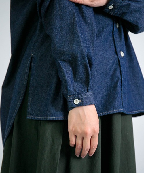 D.M.G.（ドミンゴ）の「[D.M.G / ディーエムジー] 5ozデニム ナチュラルシャツ（シャツ/ブラウス・レディース・ワンウォッシュ・3/2）」の19枚目の写真