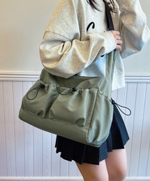 ショルダーバッグ（グリーン・カーキ/緑色系・A4サイズ収納可