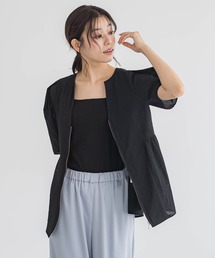 Droite lautreamont | カラミタンブラーZIPブラウス≪手洗い可能≫(シャツ/ブラウス)