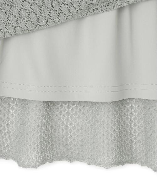 NATURAL BEAUTY BASIC（ナチュラルビューティーベーシック）の「◇レースニットスカート（スカート・レディース・ブラック/ライトグリーン・MEDIUM/P/S）」の22枚目の写真