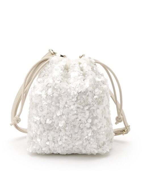 SHOO・LA・RUE（シューラルー）の「スパンコール巾着ショルダーバッグ（ショルダーバッグ・レディース・ブラック/シルバー/オフホワイト・00）」の13枚目の写真