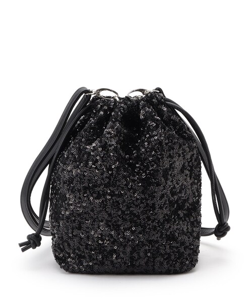 SHOO・LA・RUE（シューラルー）の「スパンコール巾着ショルダーバッグ（ショルダーバッグ・レディース・ブラック/シルバー/オフホワイト・00）」の14枚目の写真