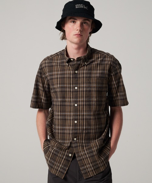 Eddie Bauer（エディーバウアー）の「タイドゥランズ 半袖シャツ（シャツ/ブラウス・メンズ・ネイビー系/アイボリー系/グリーン系/ブラウン系/グレー系/イエロー系・M/L/S/XXL/XL）」の7枚目の写真