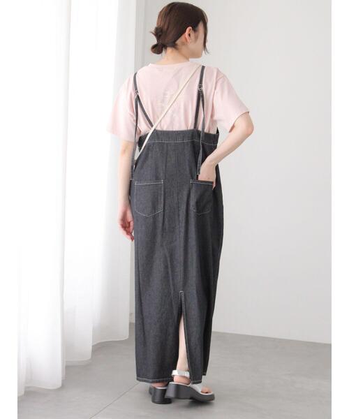 Te chichi TERRASSE（テチチテラス）の「◎フロントジップデニムジャンパースカート（ワンピース・レディース・ブルー/ブラック・F）」の12枚目の写真