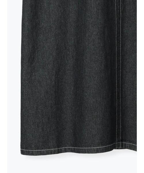 Te chichi TERRASSE（テチチテラス）の「◎フロントジップデニムジャンパースカート（ワンピース・レディース・ブルー/ブラック・F）」の5枚目の写真