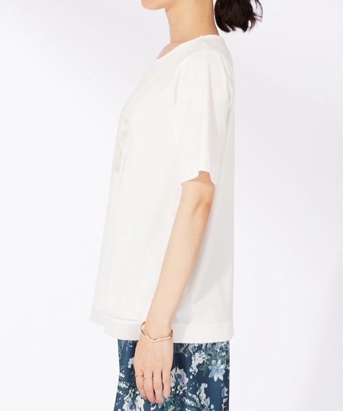 BELLUNA PLUS(ベルーナ)の「〈日比谷花壇〉シフォン重ねプルオーバー(Tシャツ/カットソー・レディース・ネイビー/ピンク/オフホワイト・MEDIUM/LARGE/X-LARGE)」の17枚目の写真