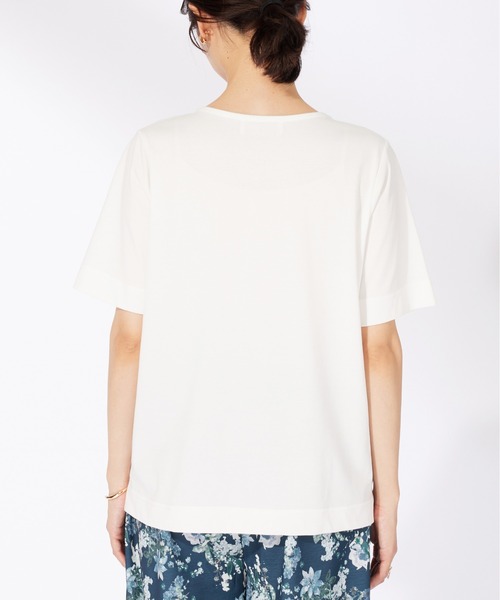BELLUNA PLUS(ベルーナ)の「〈日比谷花壇〉シフォン重ねプルオーバー(Tシャツ/カットソー・レディース・ネイビー/ピンク/オフホワイト・MEDIUM/LARGE/X-LARGE)」の18枚目の写真