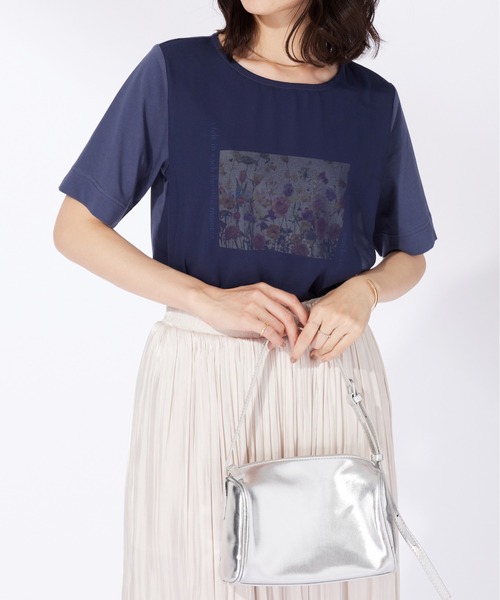 BELLUNA PLUS(ベルーナ)の「〈日比谷花壇〉シフォン重ねプルオーバー(Tシャツ/カットソー・レディース・ネイビー/ピンク/オフホワイト・MEDIUM/LARGE/X-LARGE)」の22枚目の写真