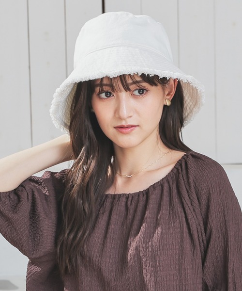 フリンジバケットハット（ハット）｜Honeys（ハニーズ）のファッション