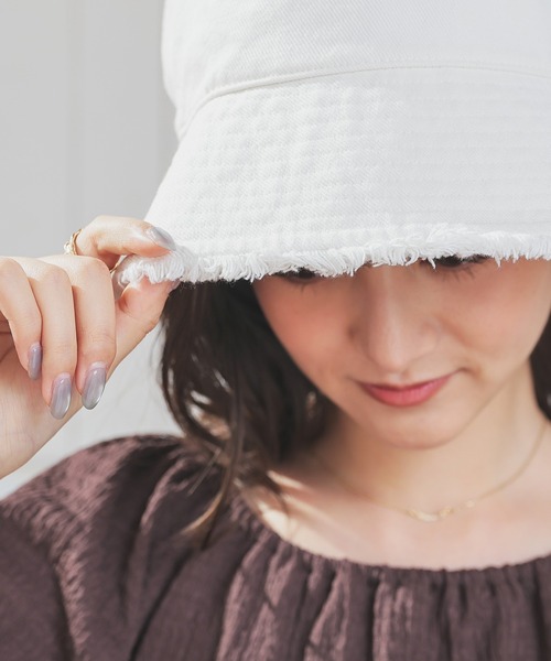 Honeys（ハニーズ）の「フリンジバケットハット（ハット・レディース・ブラック系その他3/ホワイト系その他2/ブルー系その他3/ブラック系その他2・FREE）」の10枚目の写真