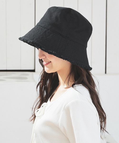 Honeys（ハニーズ）の「フリンジバケットハット（ハット・レディース・ブラック系その他3/ホワイト系その他2/ブルー系その他3/ブラック系その他2・FREE）」の12枚目の写真