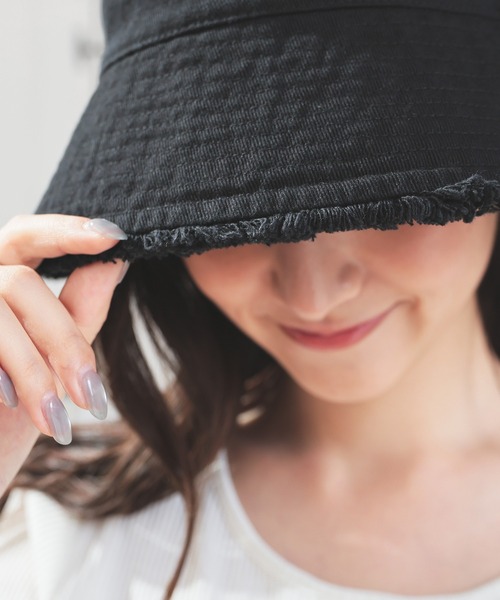 Honeys（ハニーズ）の「フリンジバケットハット（ハット・レディース・ブラック系その他3/ホワイト系その他2/ブルー系その他3/ブラック系その他2・FREE）」の14枚目の写真