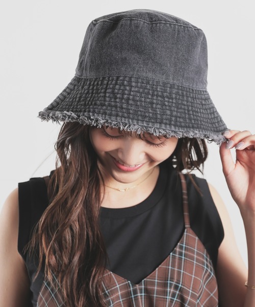 Honeys（ハニーズ）の「フリンジバケットハット（ハット・レディース・ブラック系その他3/ホワイト系その他2/ブルー系その他3/ブラック系その他2・FREE）」の18枚目の写真