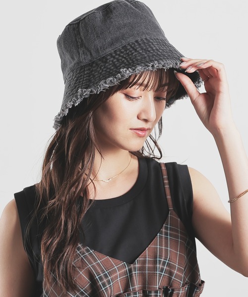 Honeys（ハニーズ）の「フリンジバケットハット（ハット・レディース・ブラック系その他3/ホワイト系その他2/ブルー系その他3/ブラック系その他2・FREE）」の19枚目の写真