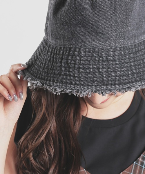 Honeys（ハニーズ）の「フリンジバケットハット（ハット・レディース・ブラック系その他3/ホワイト系その他2/ブルー系その他3/ブラック系その他2・FREE）」の20枚目の写真