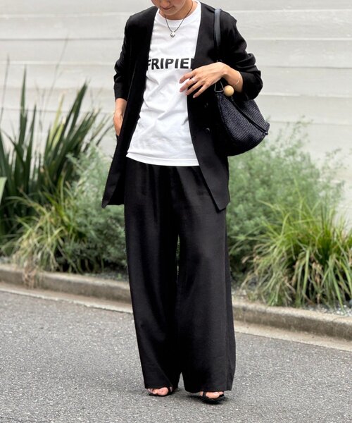 BEARDSLEY（ビアズリー）の「フリピエロゴTee（Tシャツ/カットソー・レディース・ホワイト/ブラウン・FREE）」の3枚目の写真