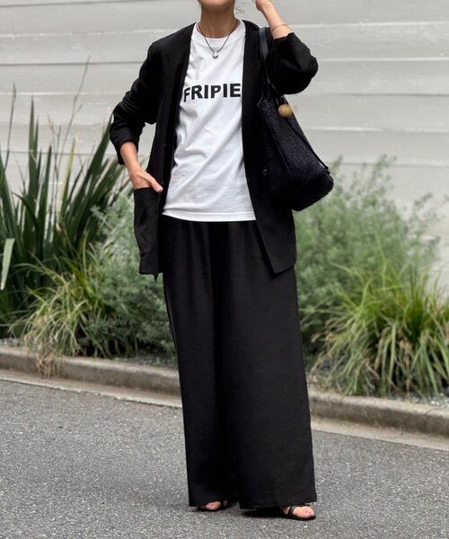 BEARDSLEY（ビアズリー）の「フリピエロゴTee（Tシャツ/カットソー・レディース・ホワイト/ブラウン・FREE）」の4枚目の写真