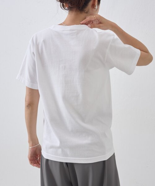 BEARDSLEY（ビアズリー）の「フリピエロゴTee（Tシャツ/カットソー・レディース・ホワイト/ブラウン・FREE）」の8枚目の写真