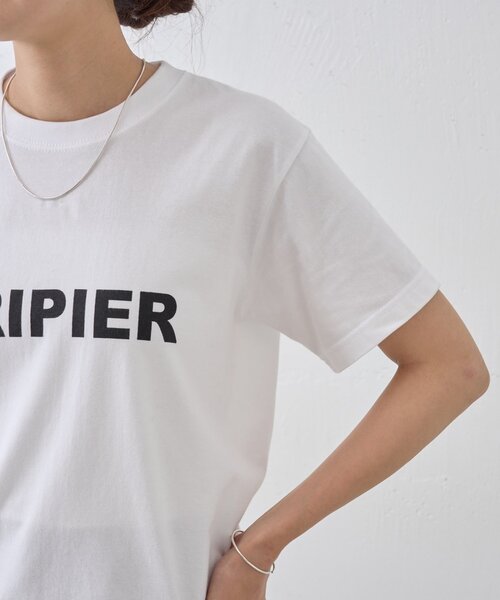 BEARDSLEY（ビアズリー）の「フリピエロゴTee（Tシャツ/カットソー・レディース・ホワイト/ブラウン・FREE）」の10枚目の写真