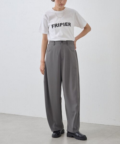 BEARDSLEY（ビアズリー）の「フリピエロゴTee（Tシャツ/カットソー・レディース・ホワイト/ブラウン・FREE）」の11枚目の写真