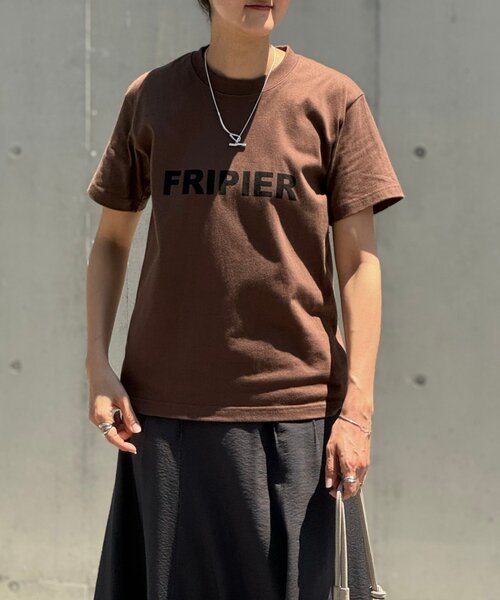 BEARDSLEY（ビアズリー）の「フリピエロゴTee（Tシャツ/カットソー・レディース・ホワイト/ブラウン・FREE）」の20枚目の写真