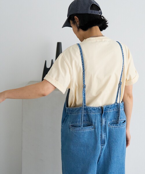 FREAK'S STORE（フリークスストア）の「サマー Vネック デニムサロペット/ レーヨン混 紐サロペ（サロペット/オーバーオール・レディース・ブルー/サックスブルー・SMALL/MEDIUM）」の9枚目の写真