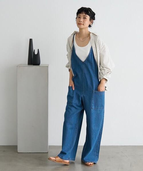 ★極美品★URBAN RESEARCH Vネック デニムサロペット 楽天市場】Vネックデニムサロペット／アーバンリサーチ（URBAN