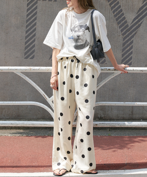 OUTDOOR PRODUCTS（アウトドアプロダクツ）の「SCREEN STARS ex DOG Tee (ミニチュア シュナウザー)（Tシャツ/カットソー・レディース・ホワイト系その他・LARGE/MEDIUM）」の6枚目の写真