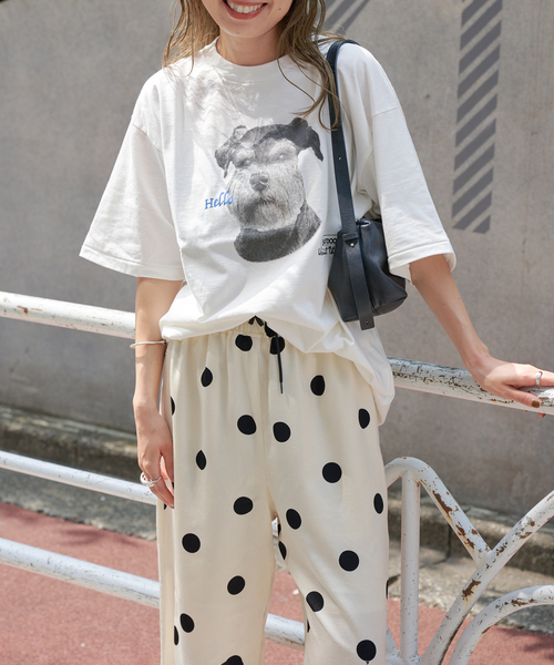 OUTDOOR PRODUCTS（アウトドアプロダクツ）の「SCREEN STARS ex DOG Tee (ミニチュア シュナウザー)（Tシャツ/カットソー・レディース・ホワイト系その他・LARGE/MEDIUM）」の10枚目の写真