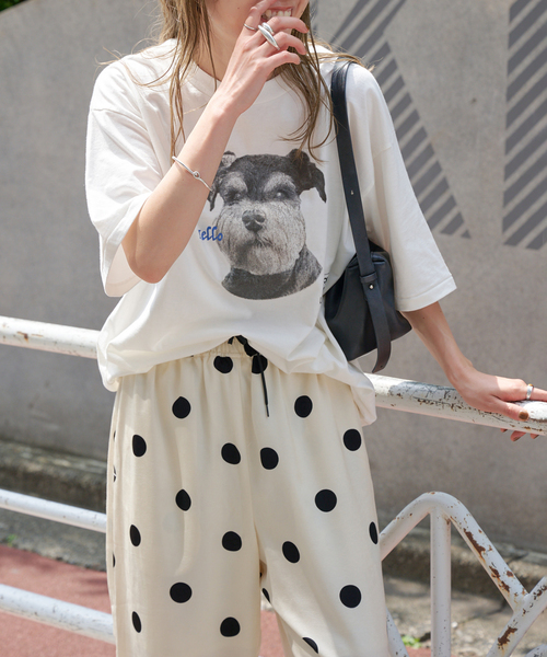 OUTDOOR PRODUCTS（アウトドアプロダクツ）の「SCREEN STARS ex DOG Tee (ミニチュア シュナウザー)（Tシャツ/カットソー・レディース・ホワイト系その他・LARGE/MEDIUM）」の13枚目の写真