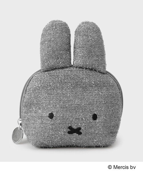 OPAQUE.CLIP（オペークドットクリップ）の「【miffyコラボ】フェイス型キラキラポーチ（ポーチ・レディース・シルバー系7/ゴールド系7/オフホワイト/ブラック/ライトベージュ・00）」の4枚目の写真