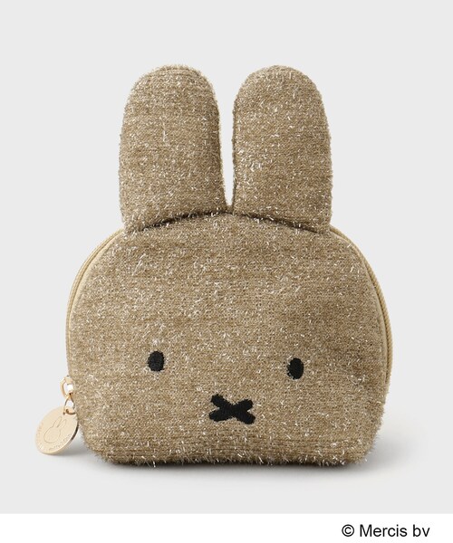 OPAQUE.CLIP（オペークドットクリップ）の「【miffyコラボ】フェイス型キラキラポーチ（ポーチ・レディース・シルバー系7/ゴールド系7/オフホワイト/ブラック/ライトベージュ・00）」の5枚目の写真