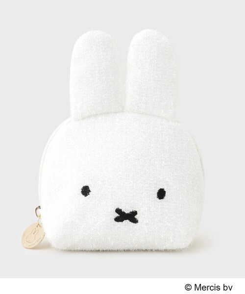 OPAQUE.CLIP（オペークドットクリップ）の「【miffyコラボ】フェイス型キラキラポーチ（ポーチ・レディース・シルバー系7/ゴールド系7/オフホワイト/ブラック/ライトベージュ・00）」の14枚目の写真