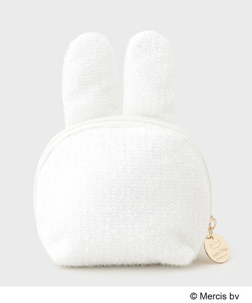 OPAQUE.CLIP（オペークドットクリップ）の「【miffyコラボ】フェイス型キラキラポーチ（ポーチ・レディース・シルバー系7/ゴールド系7/オフホワイト/ブラック/ライトベージュ・00）」の16枚目の写真