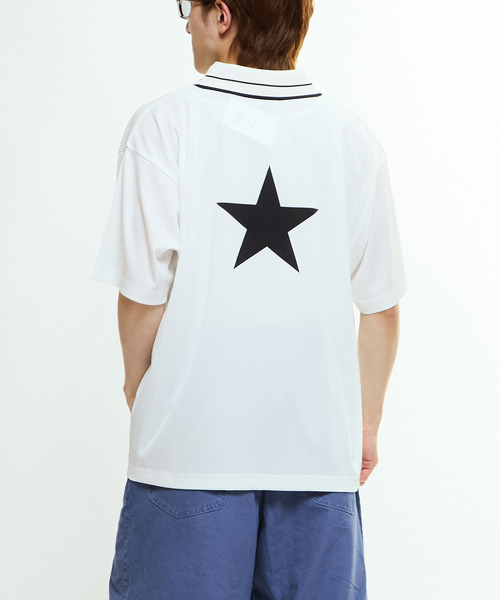 LACE-UP COLLAR SOCCER TEE（Tシャツ/カットソー）｜CONVERSE