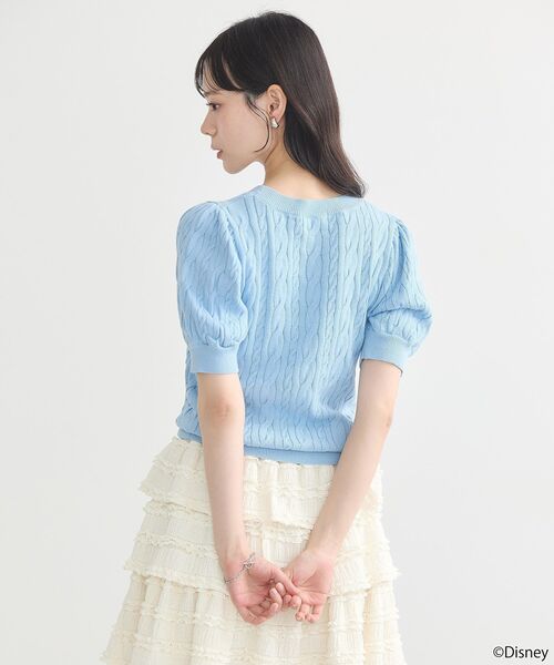 earth music&ecology(アースミュージックアンドエコロジー)の「Disney×Seiji Matsumoto刺繍ニット(ニット/セーター・レディース・イエロー/レッド/サックスブルー/ピンク・FREE)」の20枚目の写真