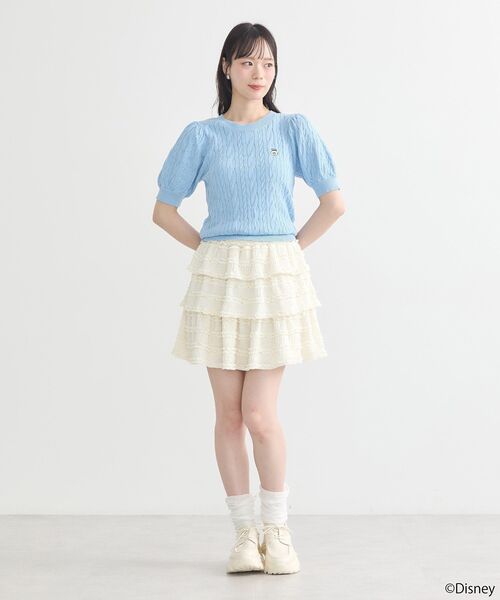 earth music&ecology(アースミュージックアンドエコロジー)の「Disney×Seiji Matsumoto刺繍ニット(ニット/セーター・レディース・イエロー/レッド/サックスブルー/ピンク・FREE)」の21枚目の写真
