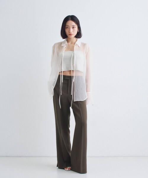 CODE A（コードエー）の「line zip trousers（その他パンツ・レディース・ブラック/ブラウン系その他・34/35/36/38）」の3枚目の写真