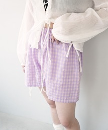 パープル　チェック　パンツ fe58a682cd9d353d9c29e78765d6ae