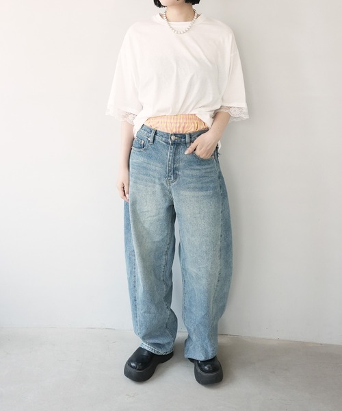c.u.l(シーユーエル)の「見せパン レディーストランクス ショーツ ギンガムチェック culw837(その他パンツ・レディース・オレンジ/パープル/ブラック/ブルー/ピンク・FREE)」の7枚目の写真