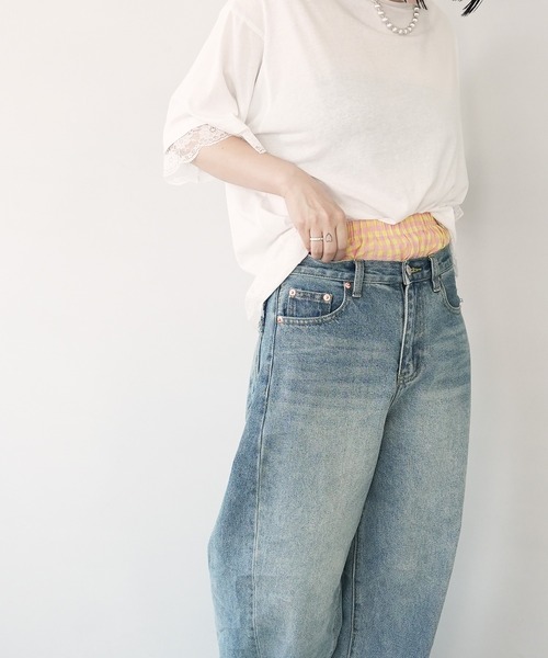 c.u.l(シーユーエル)の「見せパン レディーストランクス ショーツ ギンガムチェック culw837(その他パンツ・レディース・オレンジ/パープル/ブラック/ブルー/ピンク・FREE)」の9枚目の写真